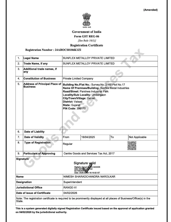 GST Certificate